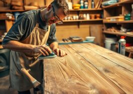 Alte Holzoberflächen renovieren: schleifen, behandeln und wiederbeleben