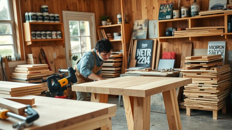 Beistelltisch aus Holz selber bauen: modernes DIY-Projekt für Zuhause