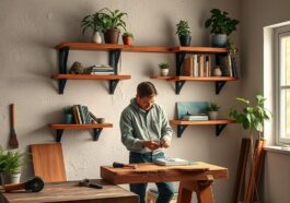 DIY-Wandregal aus Massivholz: einfache Anleitung für Zuhause