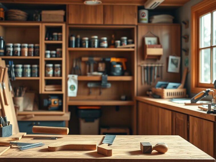 Die perfekte kleine Werkstatt: platzsparende Ideen für Hobby-Holzwerker