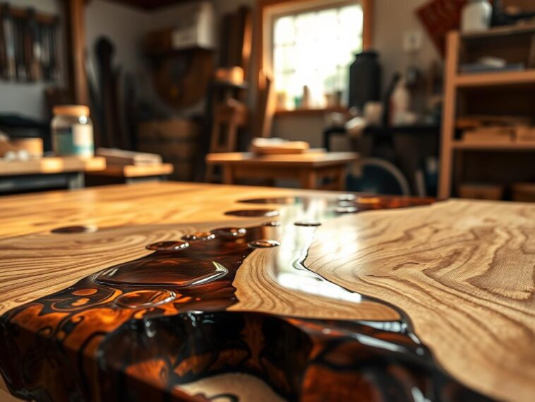 Epoxidharz und Holz kombinieren: Anwendungen, Risiken und Hinweise