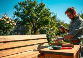 Gartenbank aus Holz selber bauen: stabile Anleitung für draußen