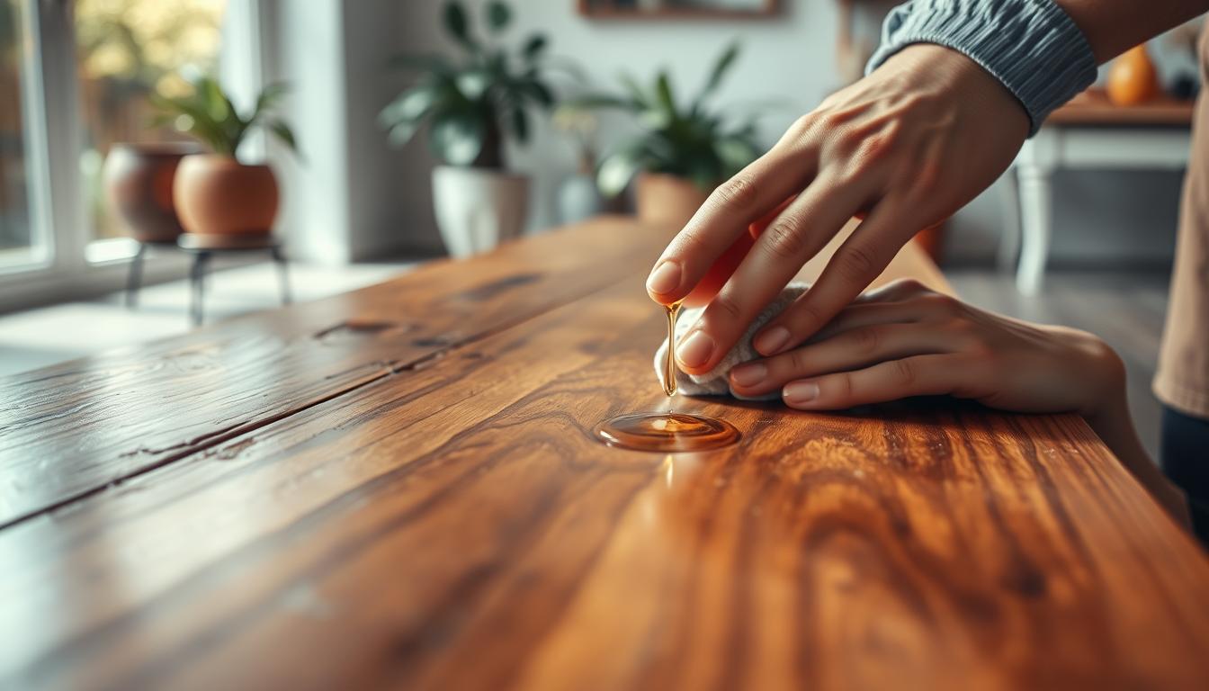 Geöltes Holz pflegen: so bleibt die Oberfläche dauerhaft schön