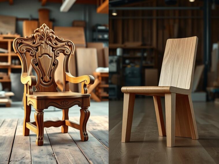 Handgefertigte vs. industrielle Holzprodukte: Qualitätsmerkmale im Vergleich