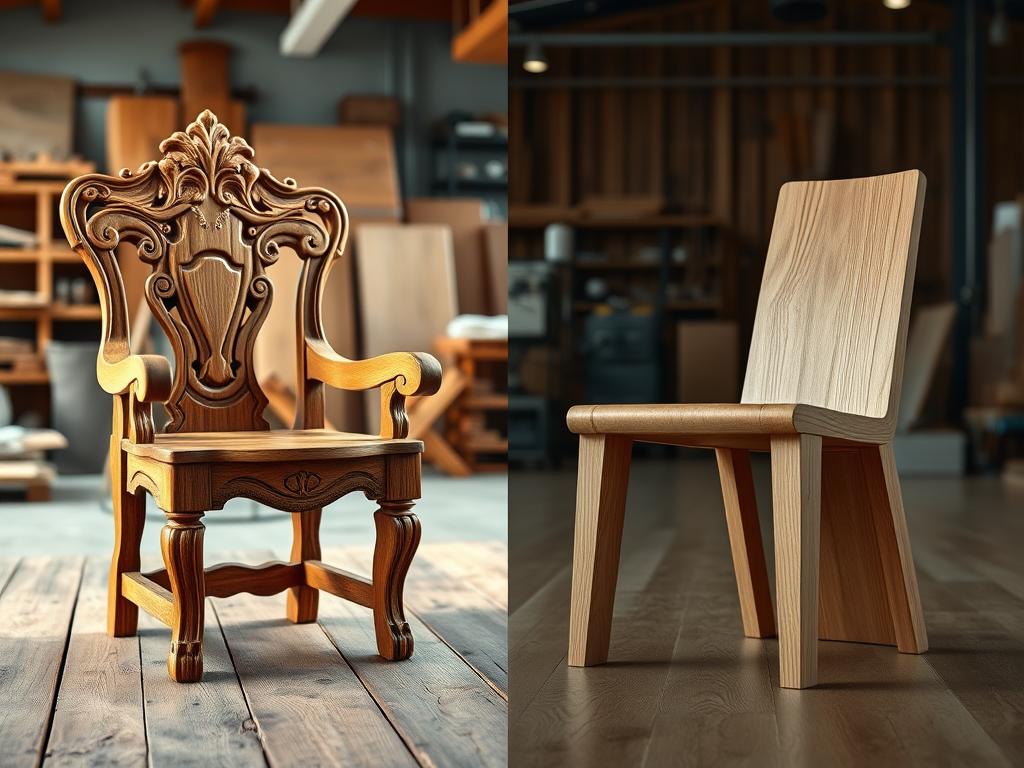 Handgefertigte vs. industrielle Holzprodukte: Qualitätsmerkmale im Vergleich