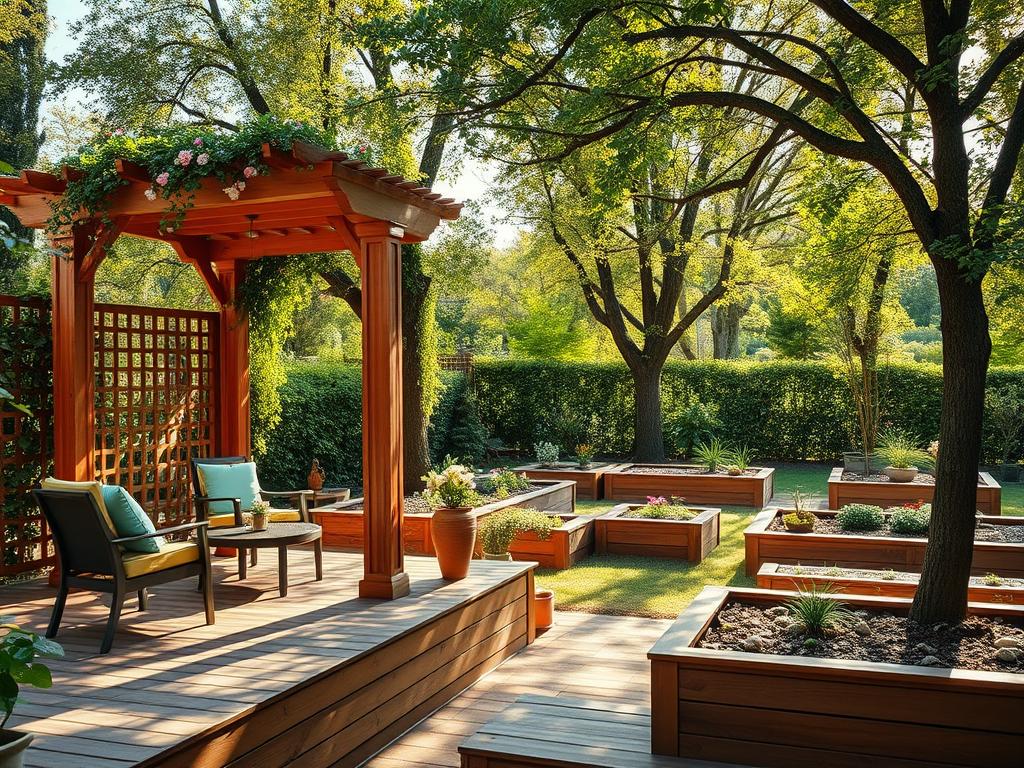 Holzkonstruktionen im Garten: Grundlagen für Terrasse, Pergola & Co.