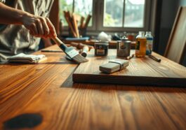 Holzoberflächen auffrischen: einfache Methoden für neuen Glanz