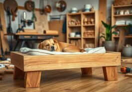 Hundebett aus Holz selber bauen: stabiles DIY-Projekt für Haustierbesitzer