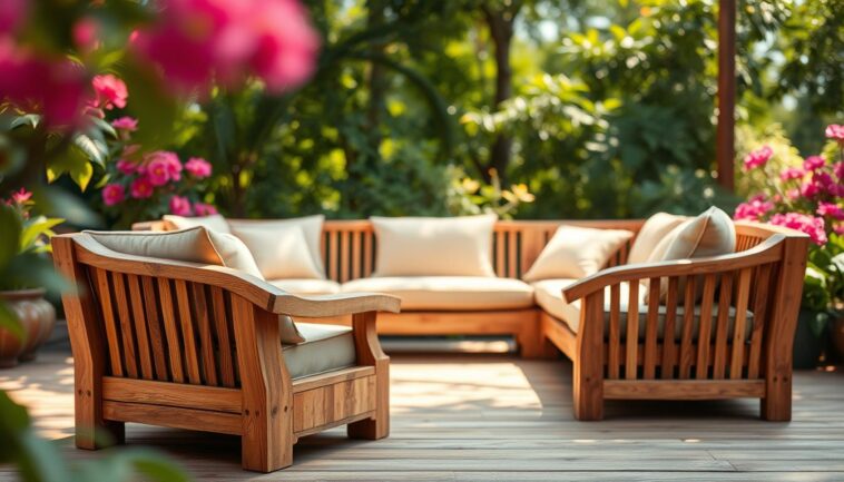 Lounge-Sofa aus Holz selber bauen: gemütliche Outdoor-Sitzmöbel