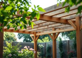 Pergola aus Holz planen: Konstruktion, Gestaltung und Aufbau