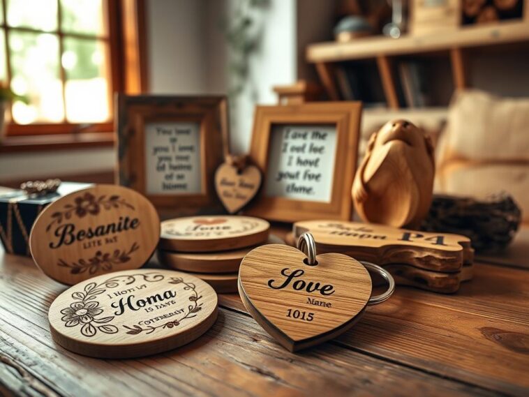 Personalisierte Holzgeschenke: Ideen, Gravuren und Anlässe
