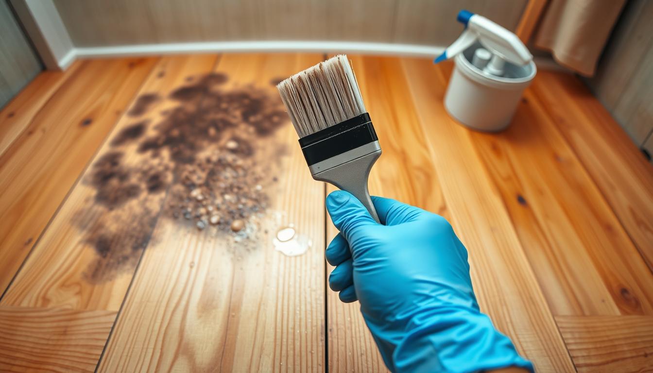 Schimmel und Flecken auf Holz entfernen: sichere und wirksame Methoden