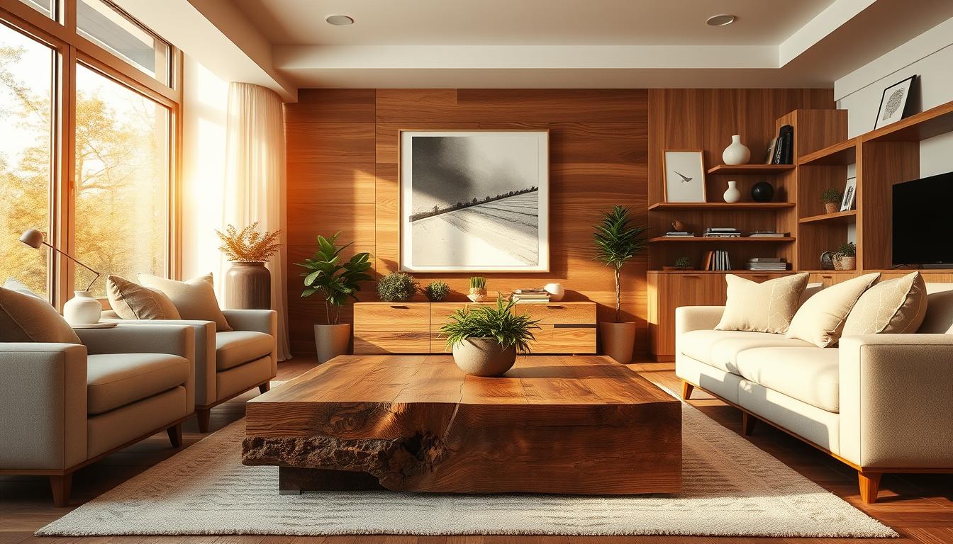 Wohntrends mit Holz: natürliche Designs für moderne Innenräume